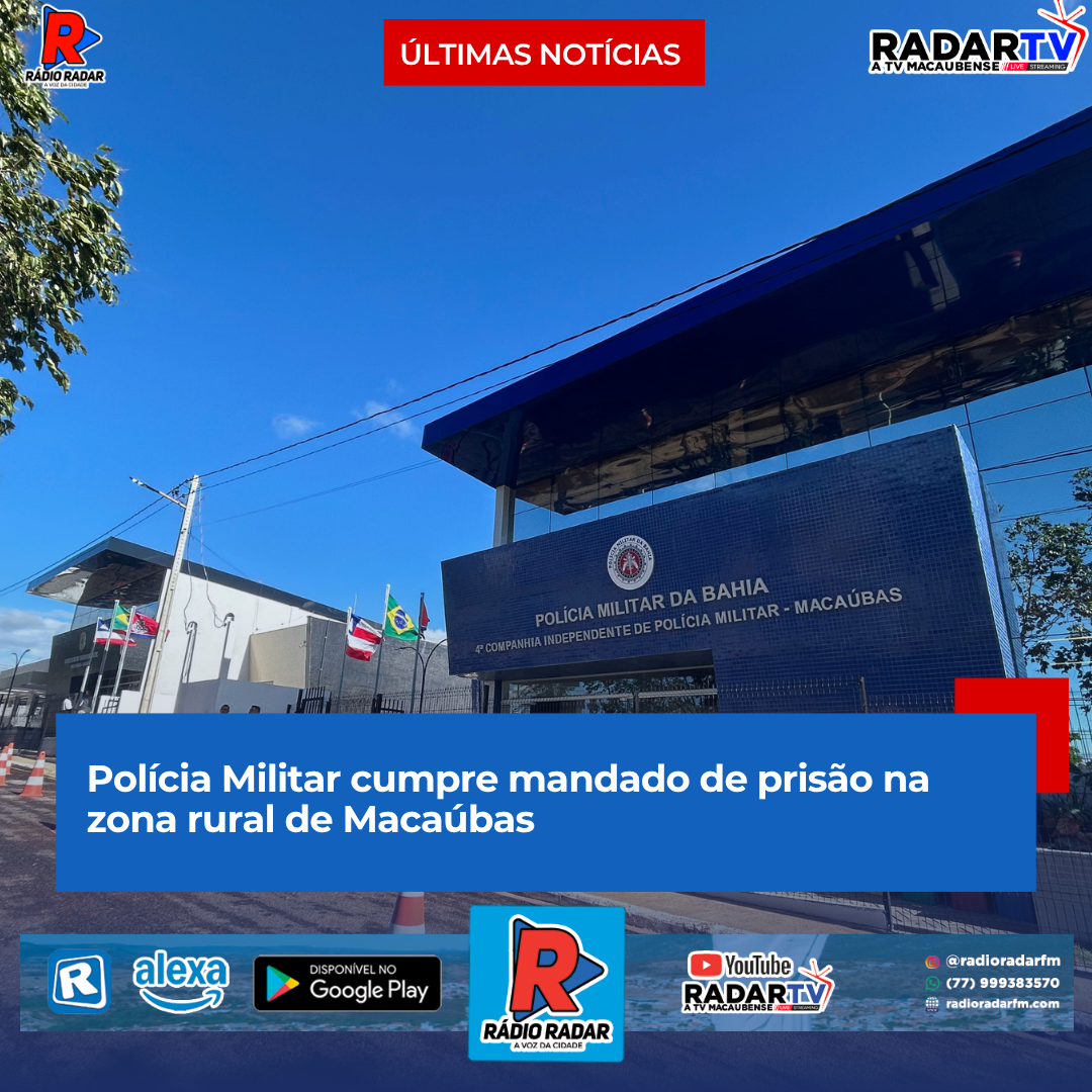 Polícia Militar cumpre mandado de prisão na zona rural de Macaúbas