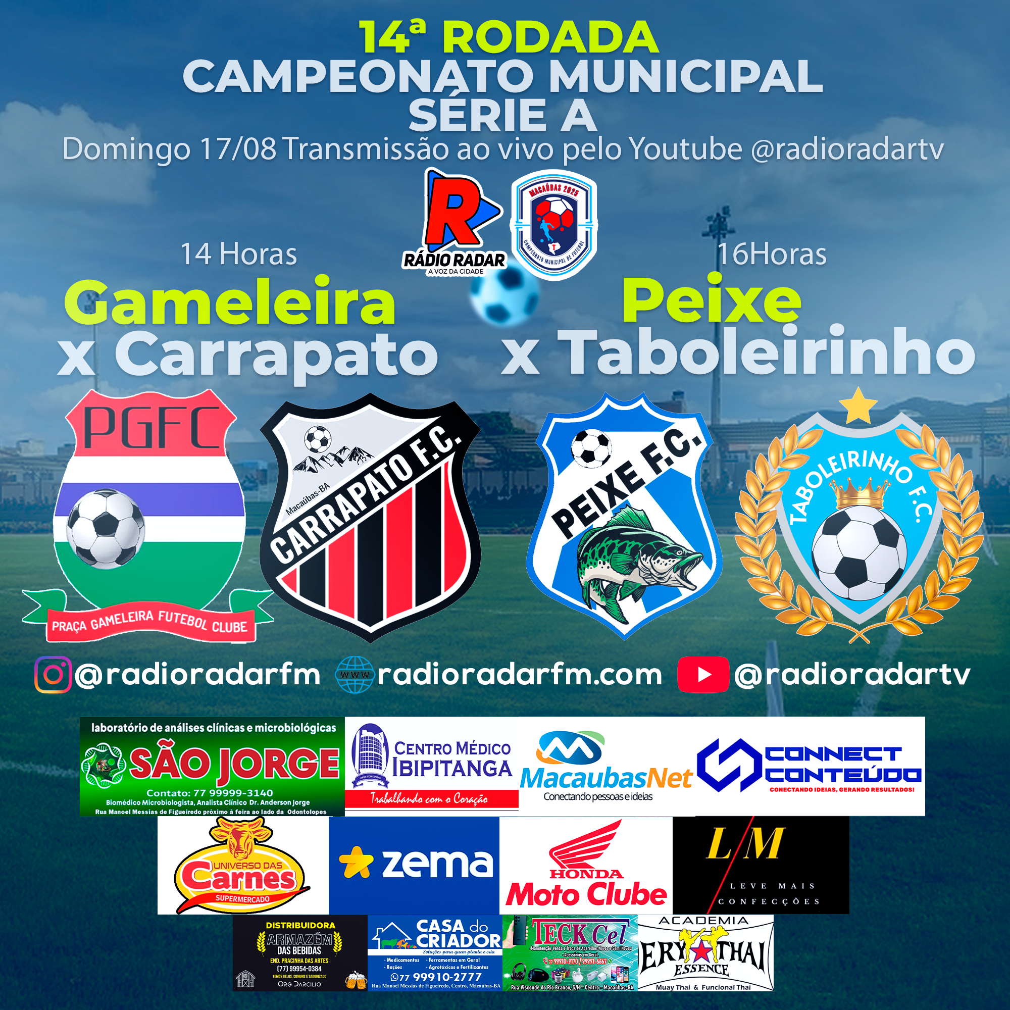 Campeonato Municipal de Macaúbas Série A – Grupo 2 entra em reta decisiva pela 14ª rodada