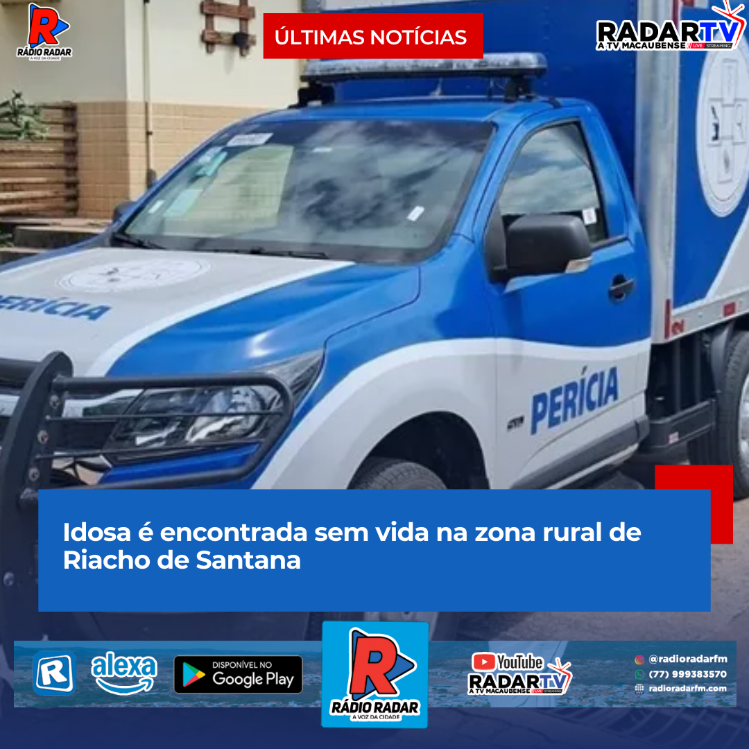 Idosa é encontrada sem vida na zona rural de Riacho de Santana