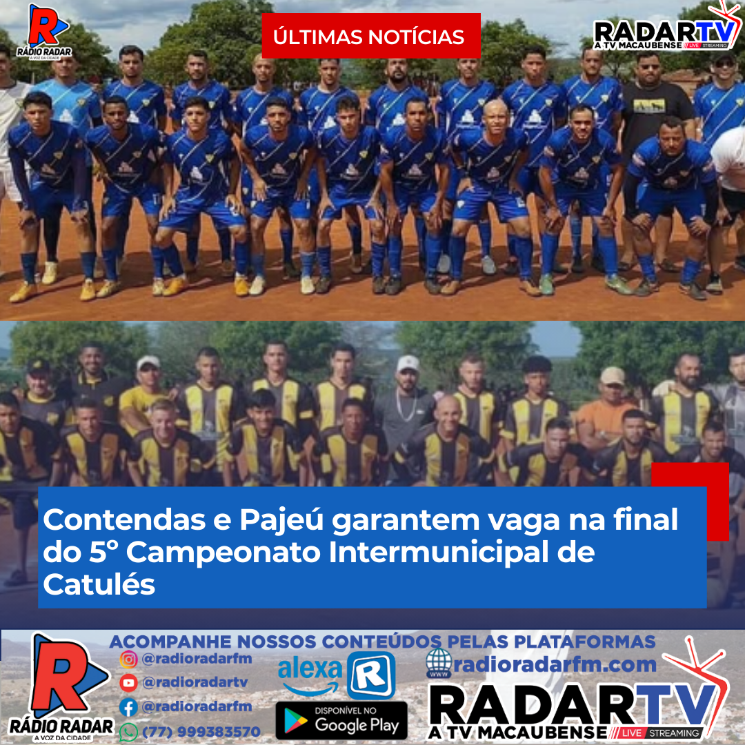 Contendas e Pajeú garantem vaga na final do 5º Campeonato Intermunicipal de Catulés