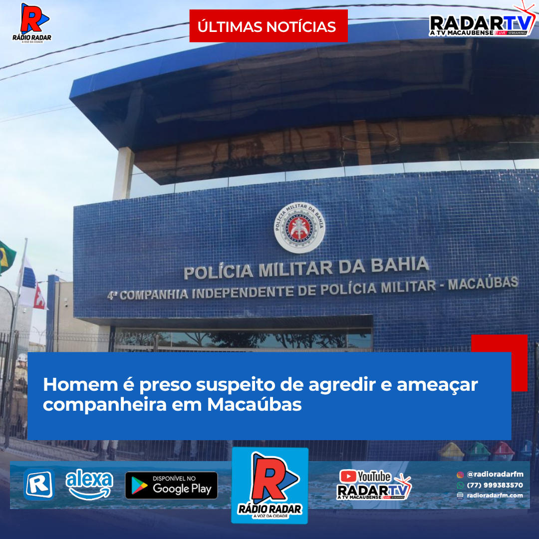 Homem é preso suspeito de agredir e ameaçar companheira em Macaúbas