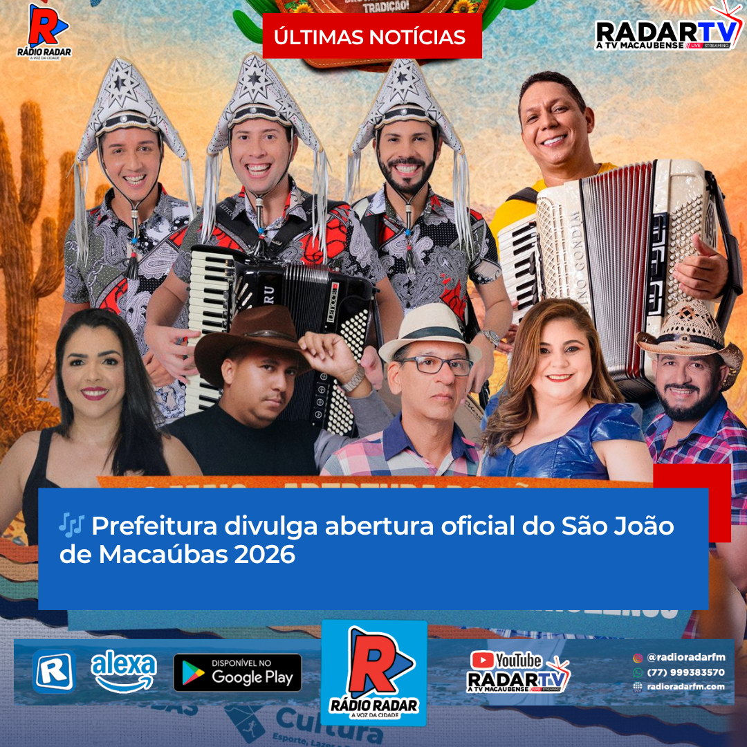 Prefeitura divulga abertura oficial do São João de Macaúbas 2026