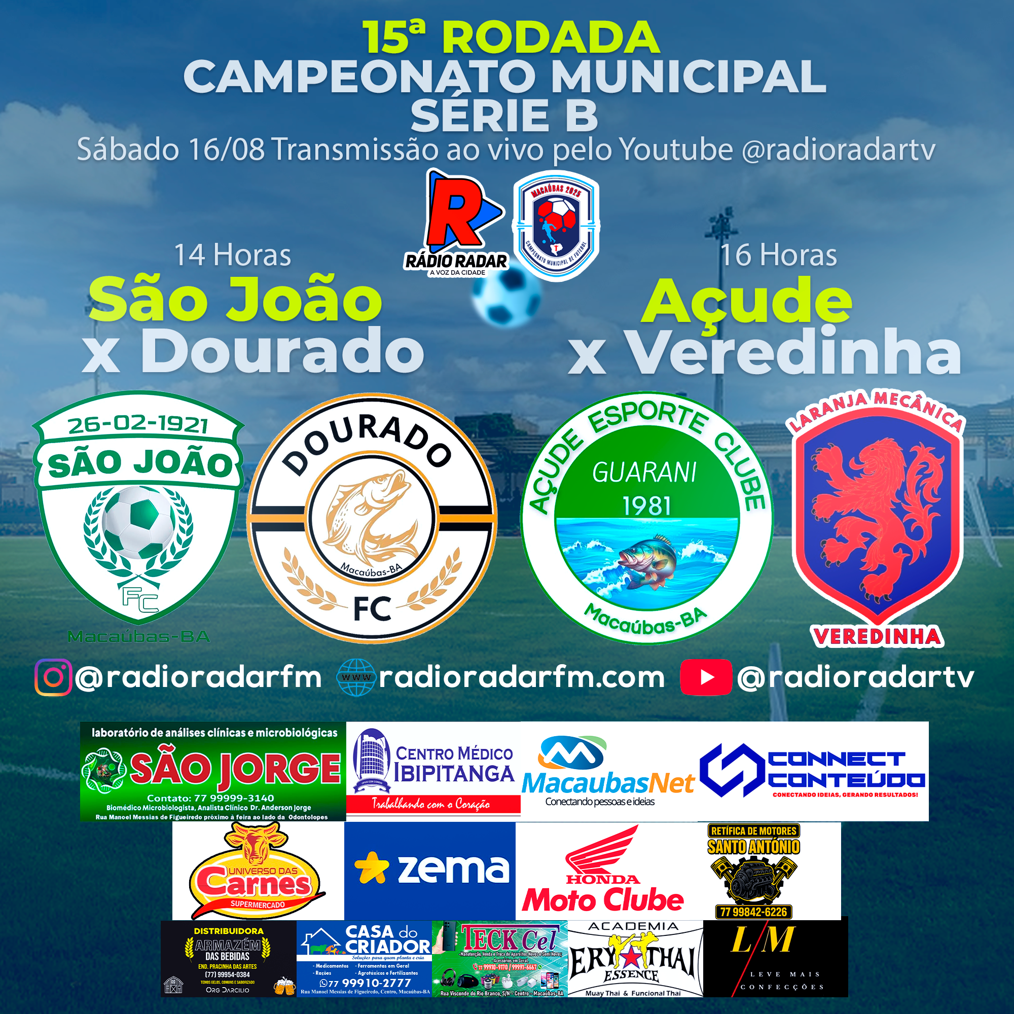 Penúltima Rodada da Série B Define Mais Dois Classificados no Campeonato Municipal de Macaúbas