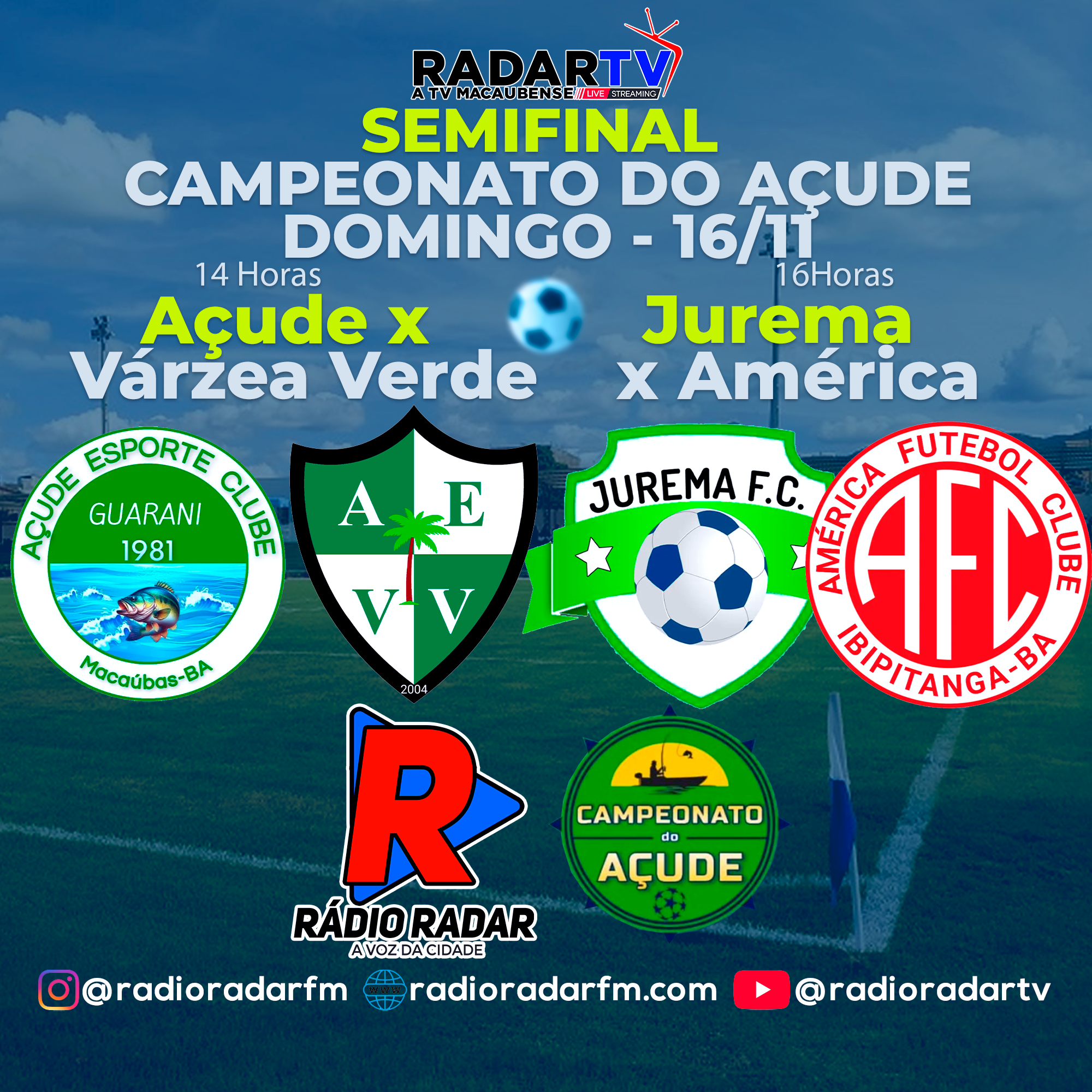Papo de Semifinal! Campeonato do Açude entra na reta final neste domingo (16/11)