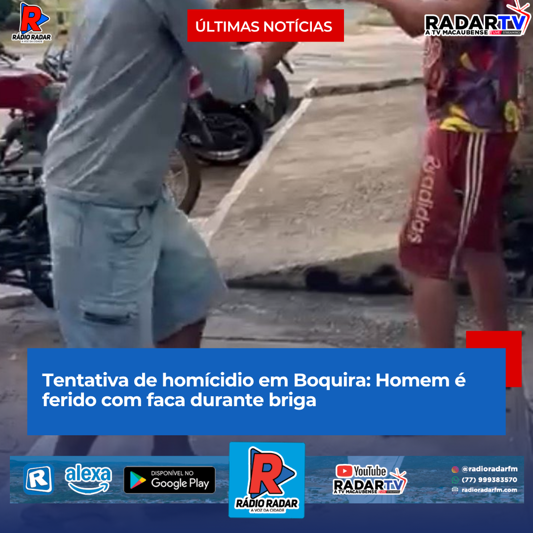 Tentativa de homícidio em Boquira: Homem é ferido com faca durante briga