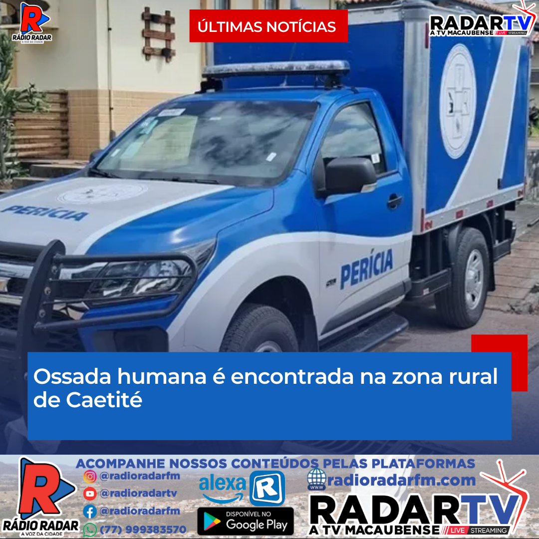 Ossada humana é encontrada na zona rural de Caetité