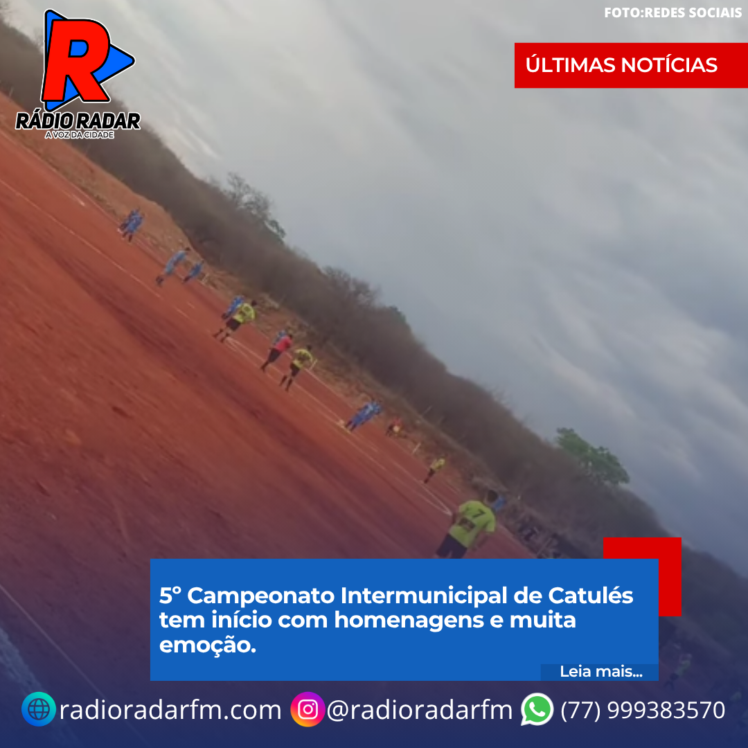 5º Campeonato Intermunicipal de Catulés tem início com homenagens e muita emoção