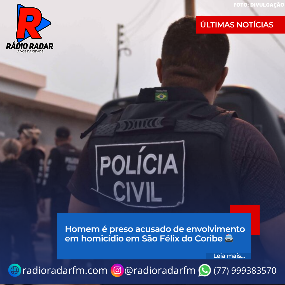 Homem é preso acusado de envolvimento em homicídio em São Félix do Coribe