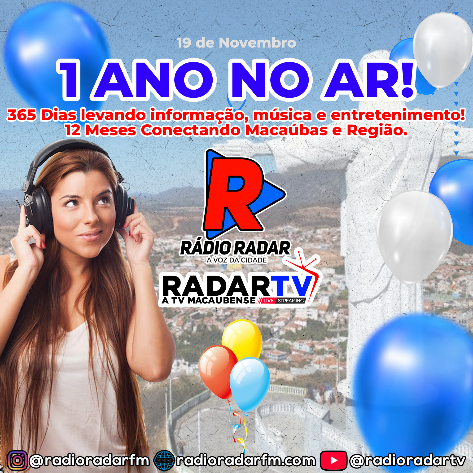 Rádio Radar comemora seu primeiro ano no ar - Confira sua História